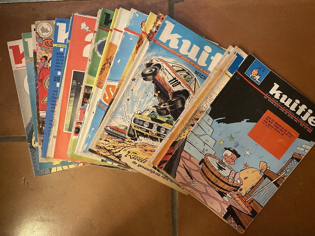 Stapel Kuifje weekbladen jaargangen 1968 tot 1970, Boeken, Gelezen, Ophalen of Verzenden, Meerdere stripboeken, Diverse Auteurs