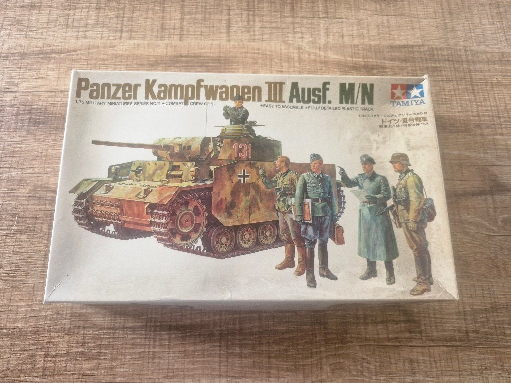 Tamiya 1/35 Panzerkampfwagen III Ausf. M/N, Tank, 1:32 tot 1:50, Ophalen of Verzenden, Zo goed als nieuw