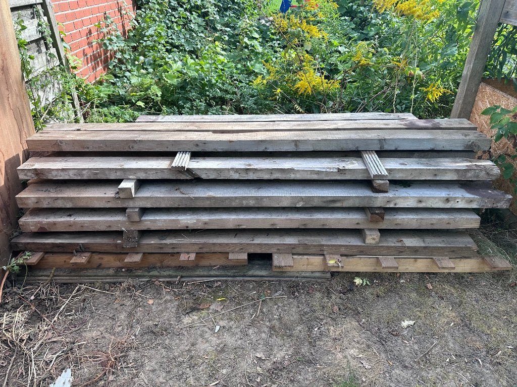 Poutres en bois (2450 x 150 x 65), 50 mm ou plus, 200 à 250 cm, Enlèvement, Utilisé