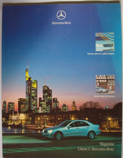 Mercedes-Benz Magazine Classe C 2000 Francfort Brochure Cata, Envoi, Utilisé, Mercedes