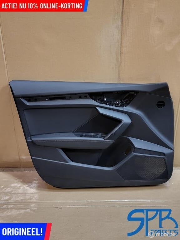 Deurpaneel Linksvoor Leder Audi S3 A3 8Y ZWARTE STIKSELS LED, Gebruikt, AUDI, Audi, Ophalen of Verzenden