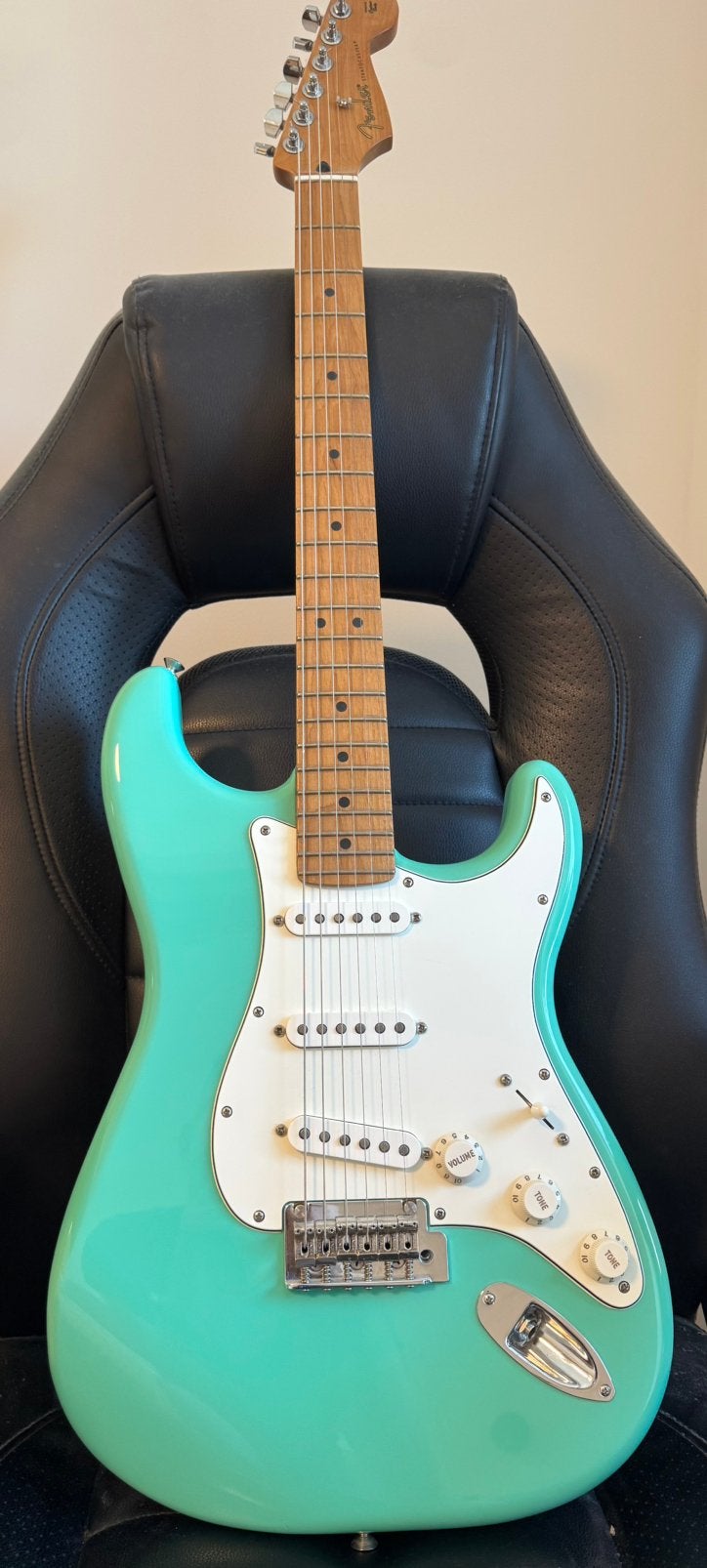 Fender Player Stratocaster Sea Foam Green Roasted Maple, Musique & Instruments, Instruments à corde | Guitares | Électriques, Enlèvement