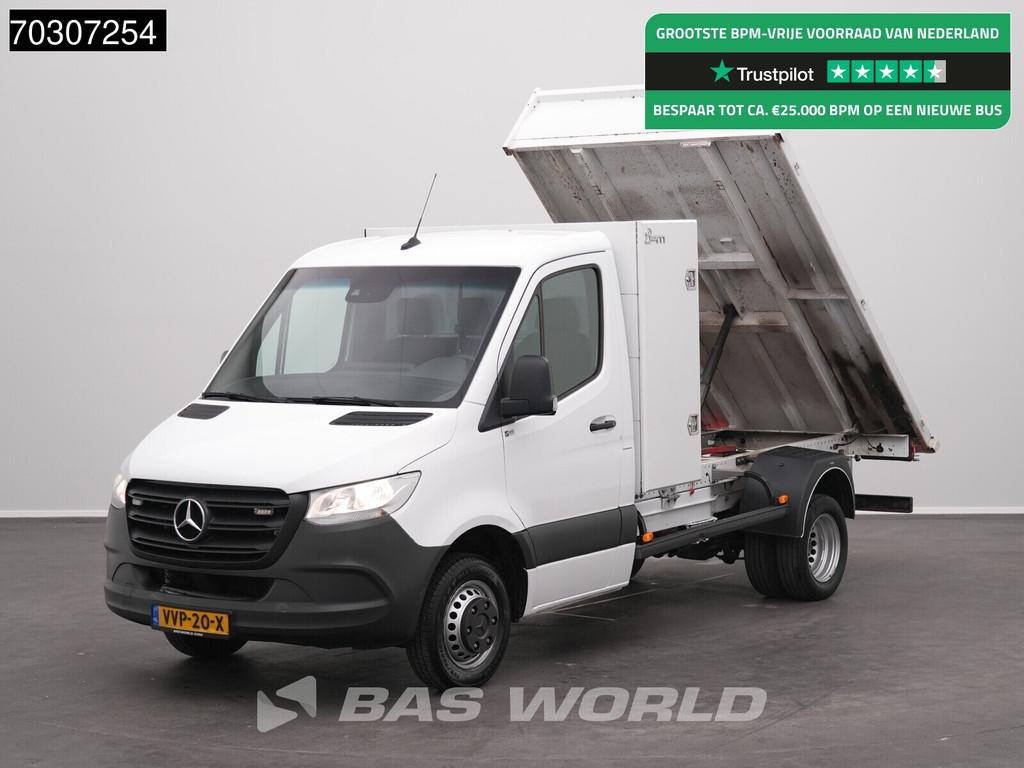 Mercedes Sprinter 515 CDI Kipper met Kist Dubbellucht 3,5t T, Autos, Camionnettes & Utilitaires, Achat, Entreprise, 3 places, Boîte manuelle