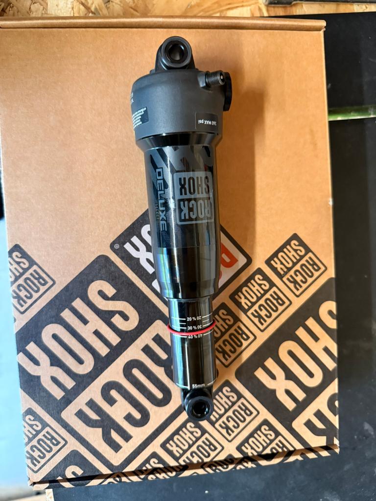 RockShox Deluxe Select+ RT 210x55 Trunnion, Autres matériaux, Enlèvement ou Envoi, Utilisé, Rockshox