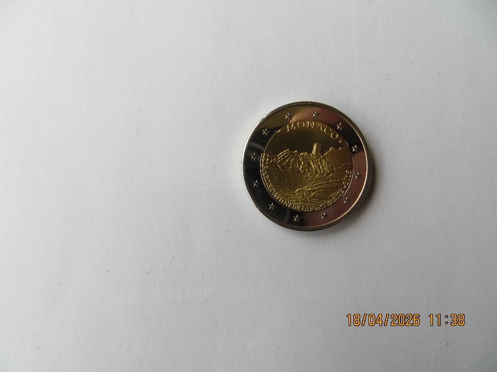 BU 2 EURO DE ROTS 2015 MONACO, Ophalen, Monaco, 2 euro, Losse munt