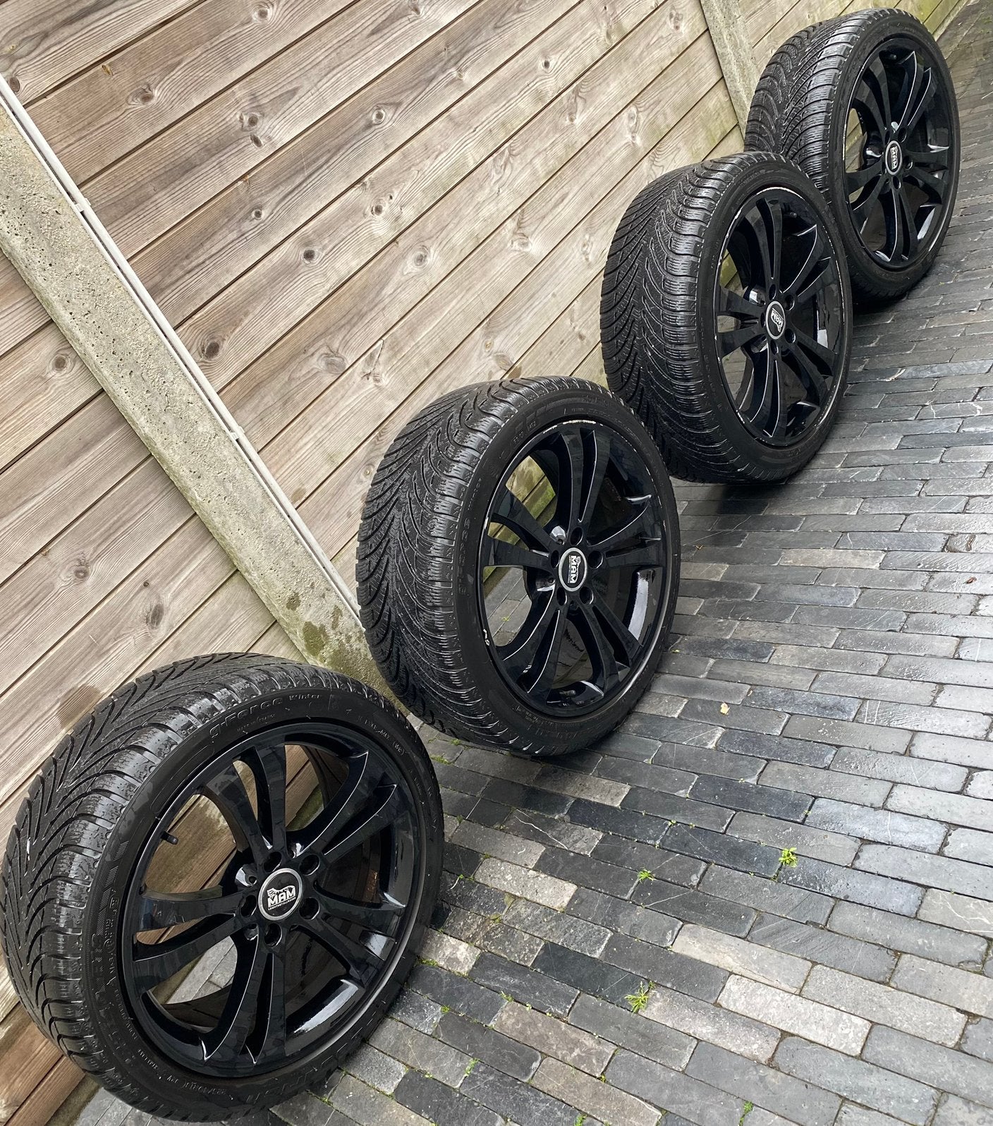 Winterbanden MAM velgen, black ., Auto-onderdelen, Ophalen, Gebruikt, Banden en Velgen, Winterbanden