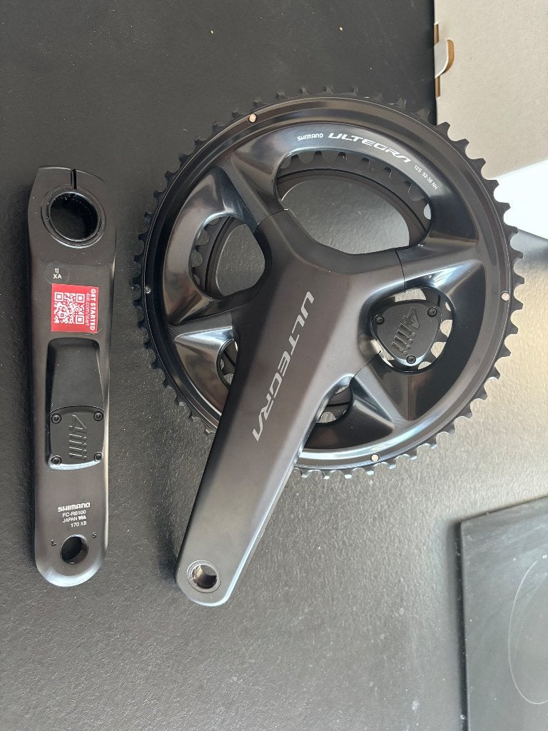 Shimano Ultegra R8100 Crankstel 170mm – Dubbele Powermeter, Zo goed als nieuw, Shimano, Racefiets, Ophalen