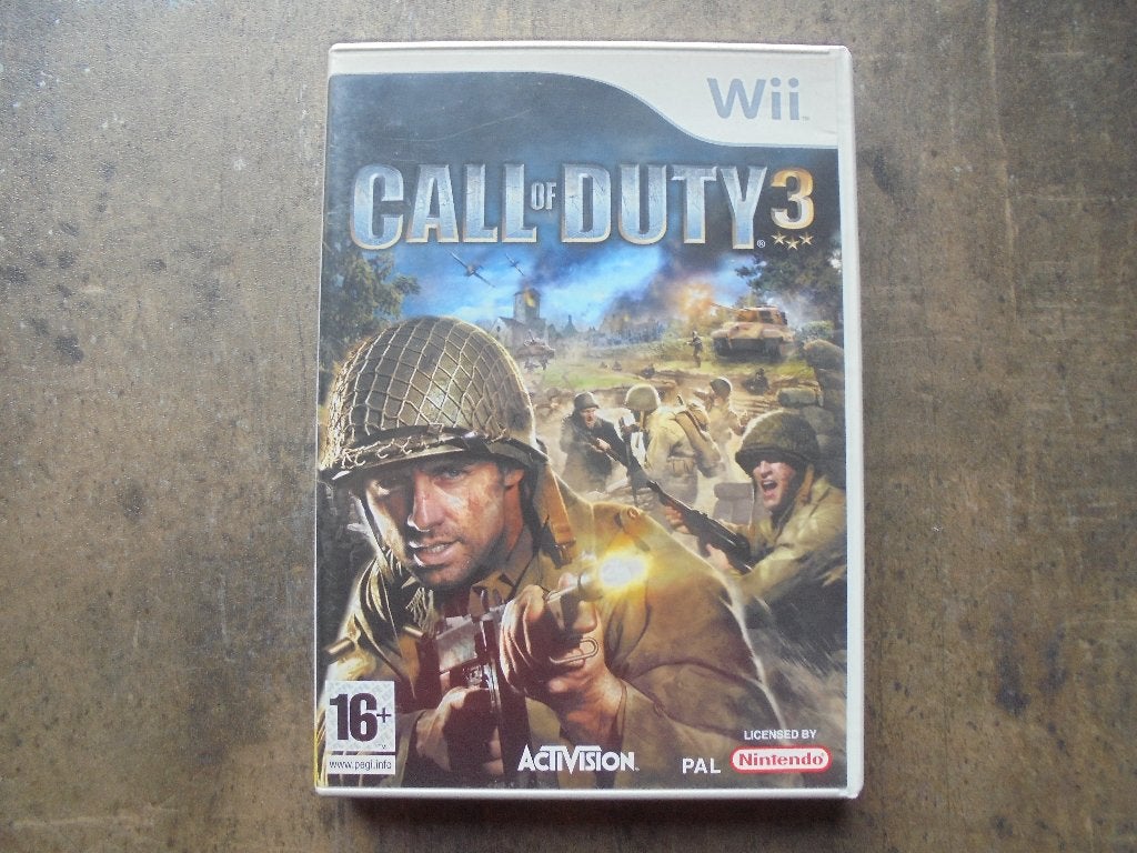 Call Of Duty 3 voor Wii (zie foto's), Games en Spelcomputers, Gebruikt, Shooter, 1 speler, Ophalen of Verzenden