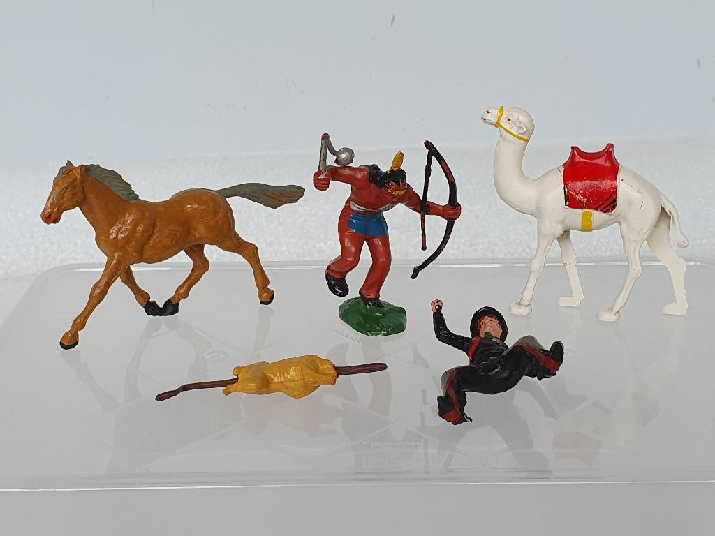 Lot van 5 vintage speelfiguren, Collections, Jouets, Utilisé, Enlèvement ou Envoi