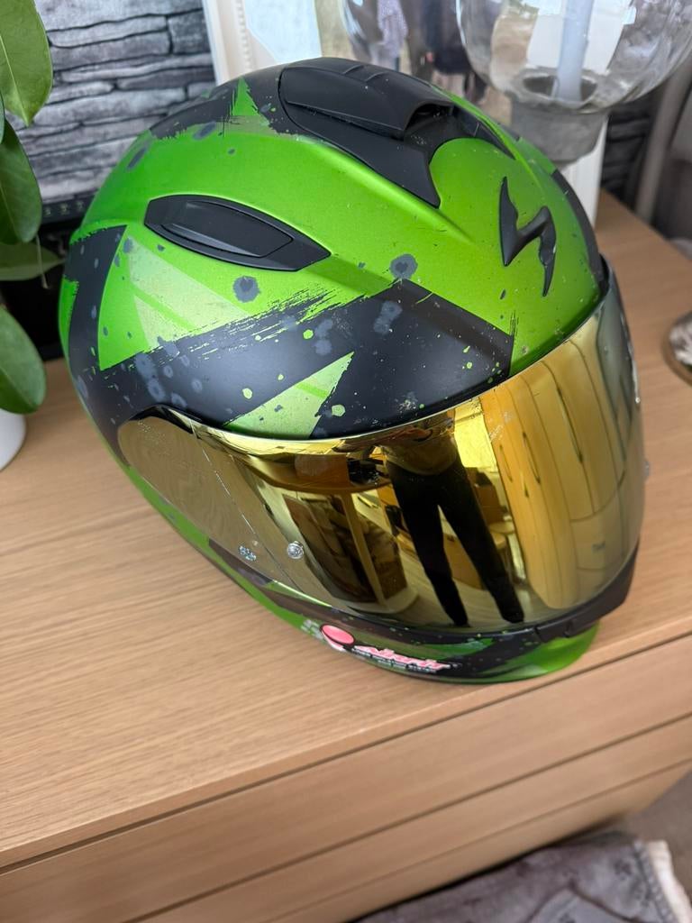 Casque de moto scorpion effet brossé brut  taille M, Enlèvement, S