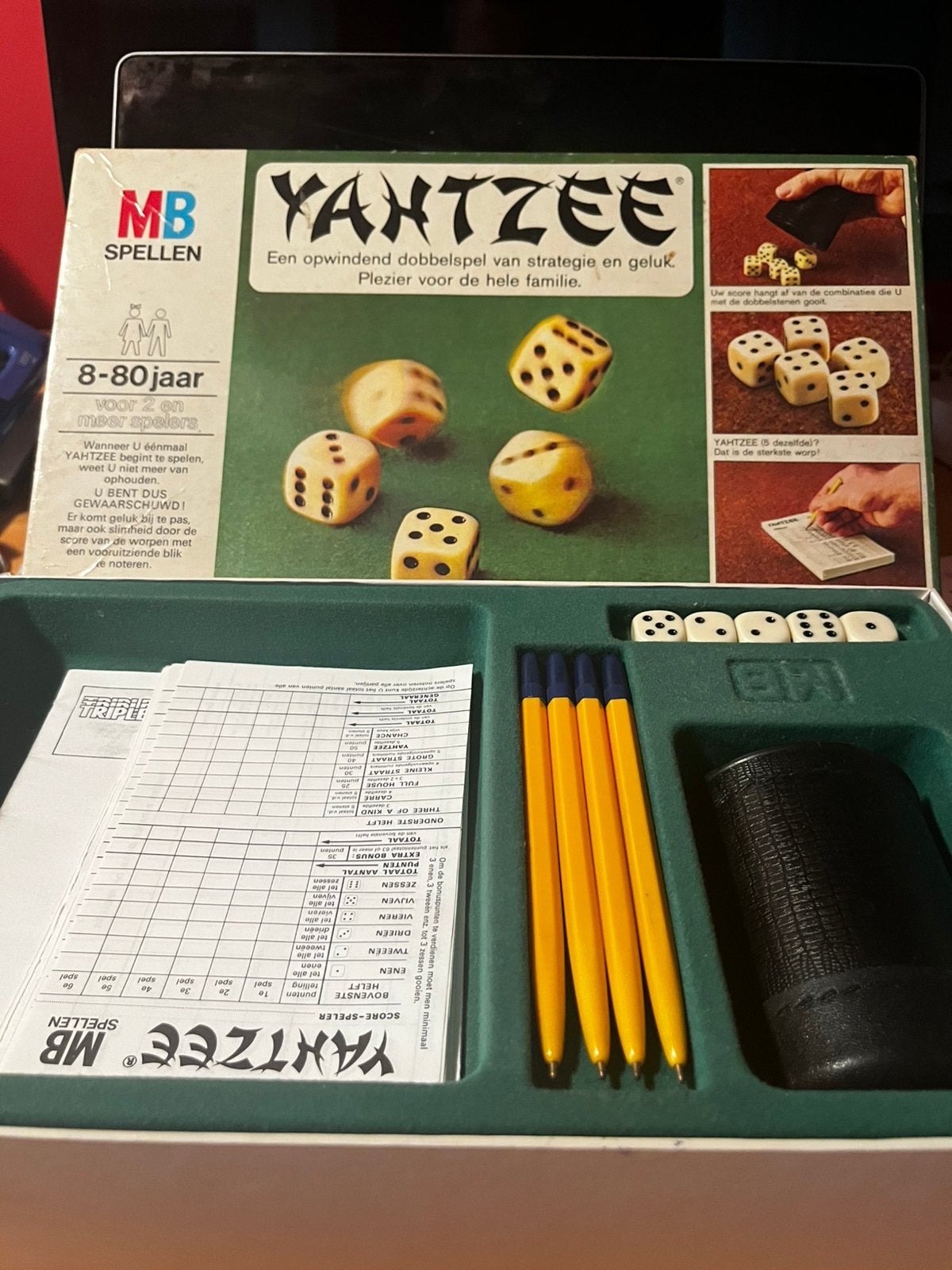 Yahtzee origineel, Hobby en Vrije tijd, Ophalen, Zo goed als nieuw