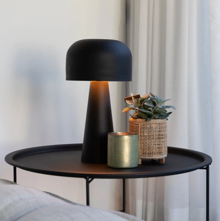 Tafellamp, Ophalen, Gebruikt, 45 cm, Zwart