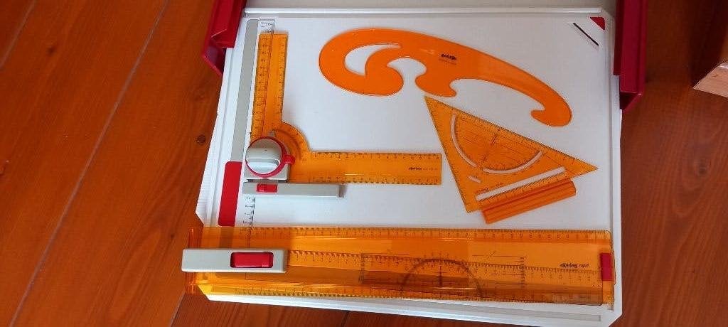 Rotringer tekenplaat in koffer met alle toebehoren, Ophalen, Gebruikt, Overige typen