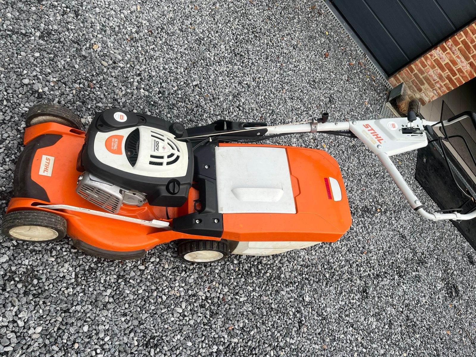 Stihl rm 655 vs, Enlèvement, Comme neuf, Bac de ramassage