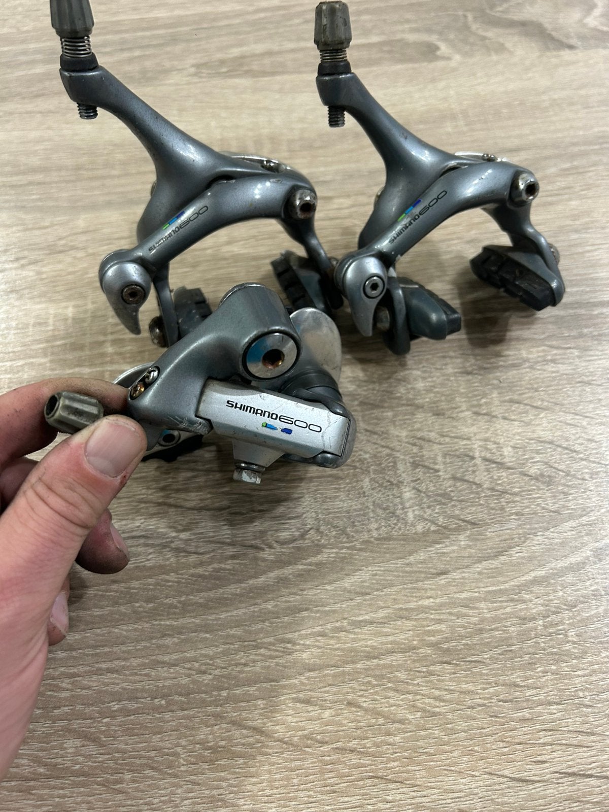 Shimano 600 remklauw en achterderailleur, Ophalen of Verzenden, Zo goed als nieuw