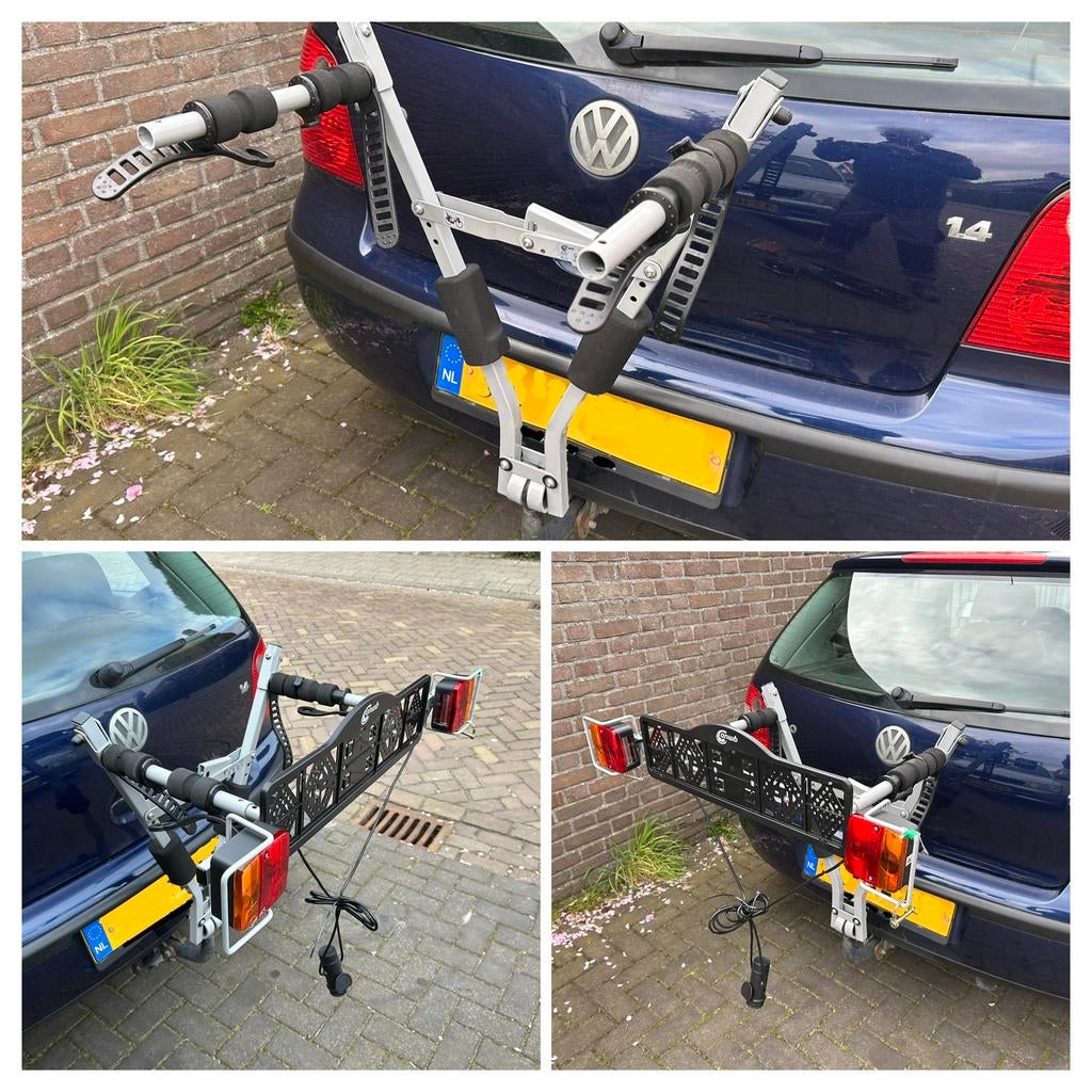 Fietsendrager Compact ANWB schaarmodel, Ophalen, Elektrische fiets, Zo goed als nieuw, 2 fietsen