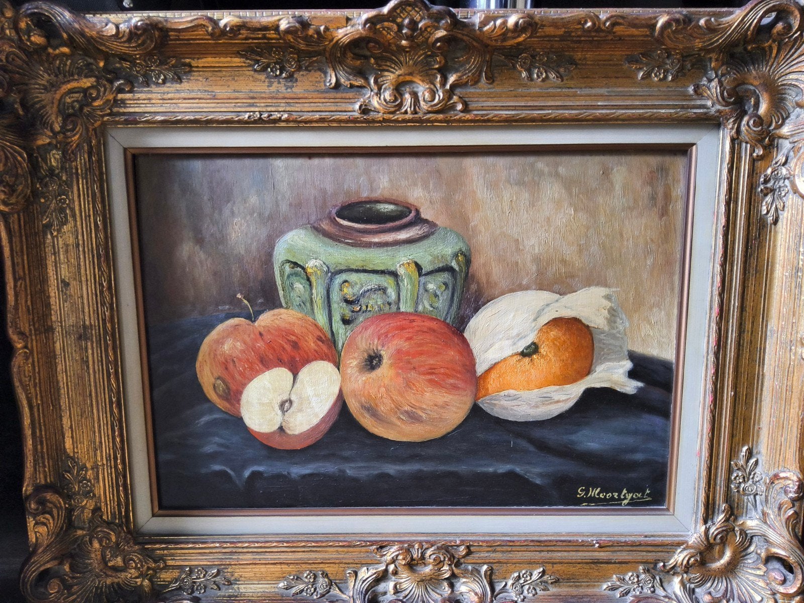 stilleven Art Deco van Gérard (Gerard) Moortgat (1908–1992), Antiek en Kunst, Kunst | Schilderijen | Klassiek, Ophalen, Overige stijlen