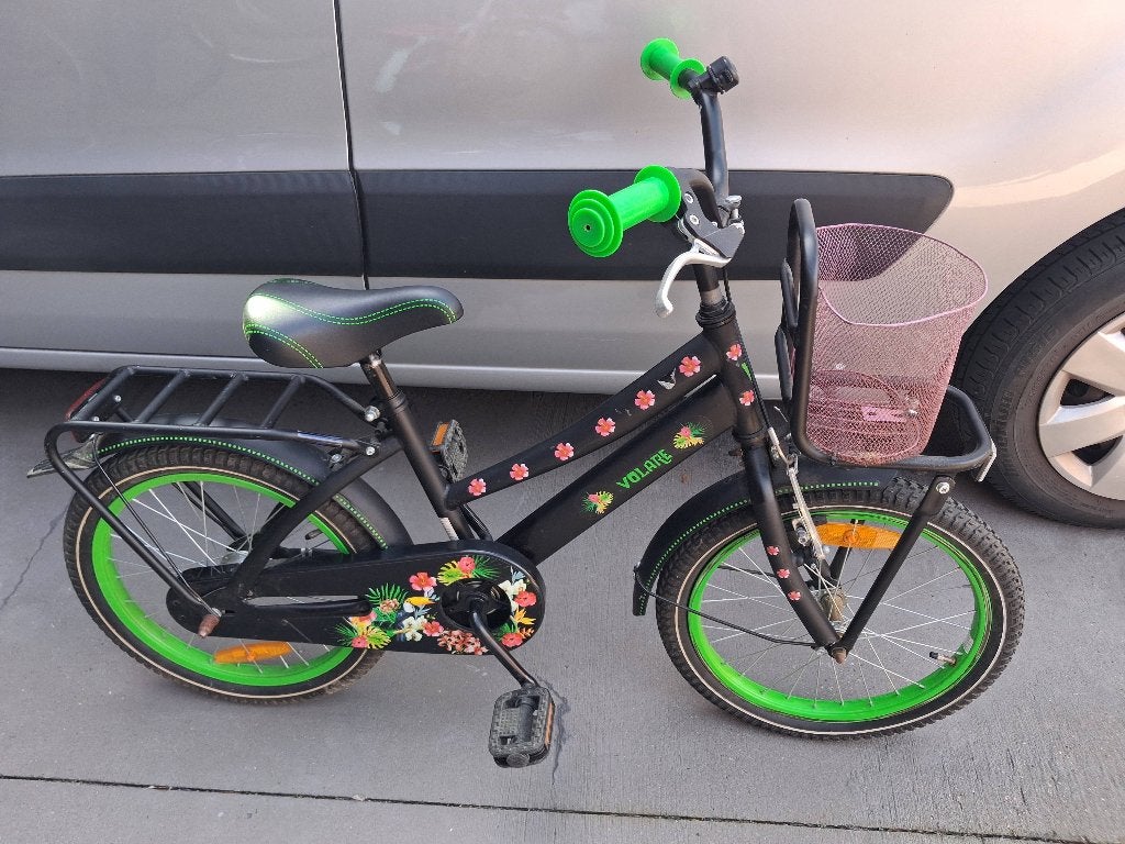 Kinder meisjesfiets, Fietsen en Brommers, Ophalen, Gebruikt, Handrem