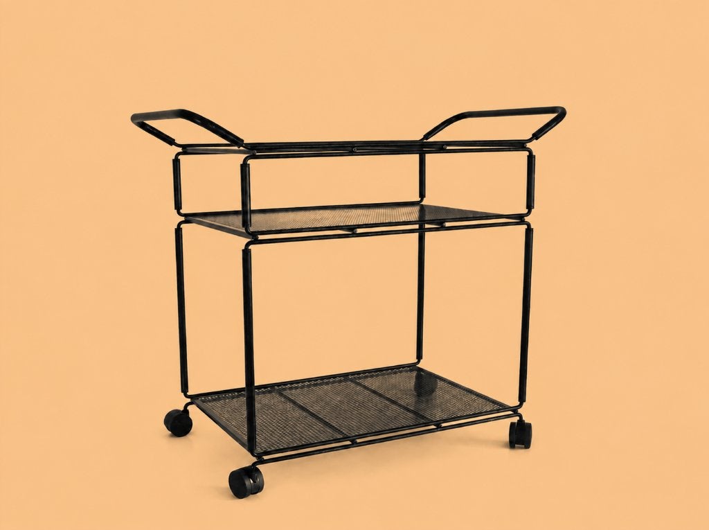 Vintage IKEA - Niels Gammelgaard - Serveerwagen, Enlèvement, Métal