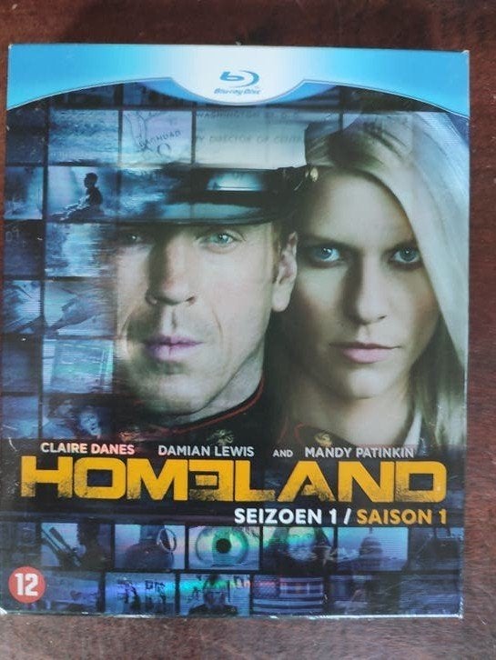 3-Bluraybox : HOMELAND  seizoen 1 (nederlands/frans ondert), Cd's en Dvd's, Ophalen of Verzenden, Zo goed als nieuw, Nederlands