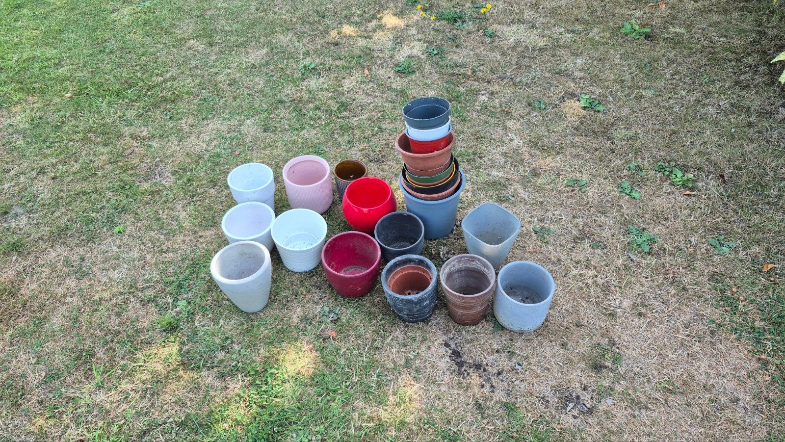 bloempotten, Tuin en Terras, Ophalen, Gebruikt, Overige materialen