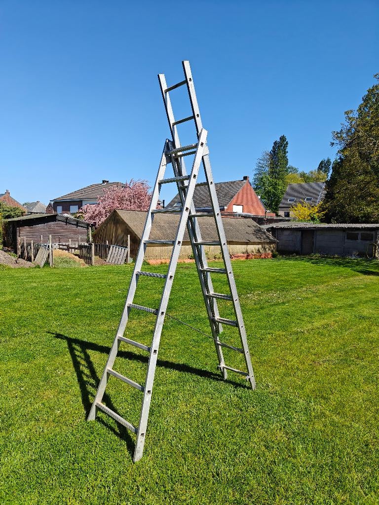 verschillende aluminum ladders, Ophalen, Gebruikt, Ladder, Opvouwbaar of Inschuifbaar