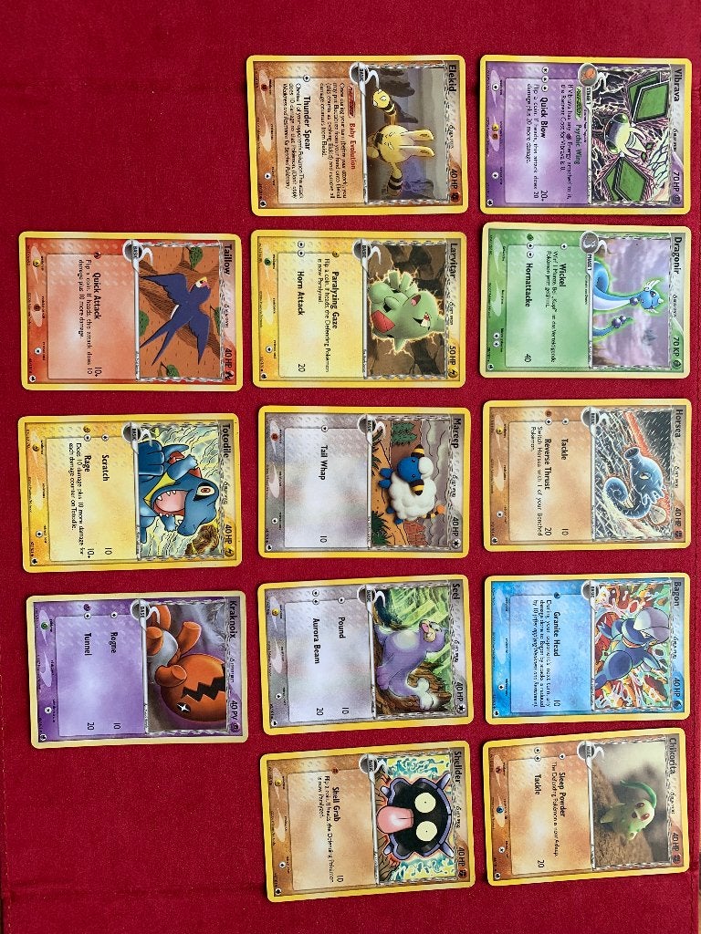Pokémon-kaarten - EX-set: eiland der draken, Ophalen of Verzenden, Gebruikt, Meerdere kaarten