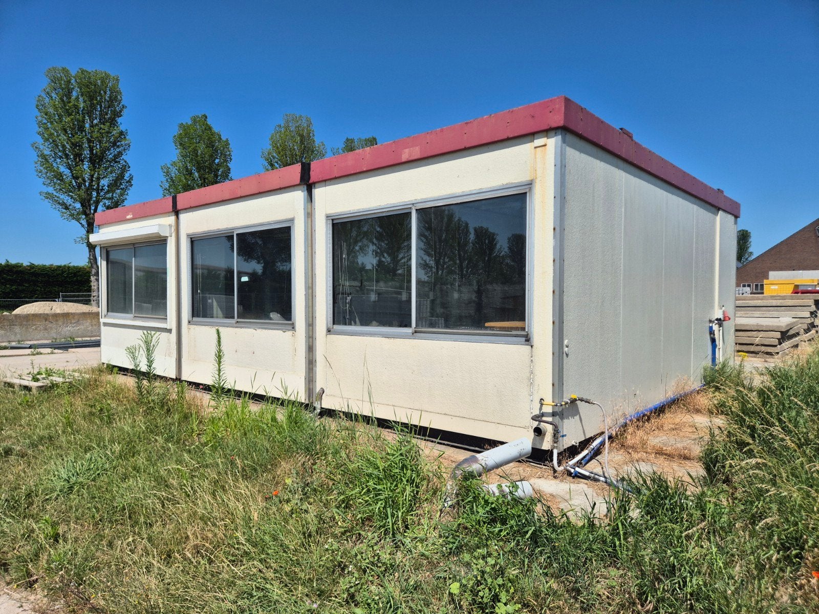 Woonunit kantoorunit 6x9m bouwkeet container werfkeet unit, Zakelijke goederen, Machines en Bouw | Keten en Containers, Ophalen