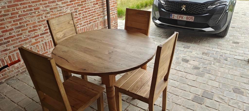 Keukentafel met 4 stoelen, Huis en Inrichting, Ophalen