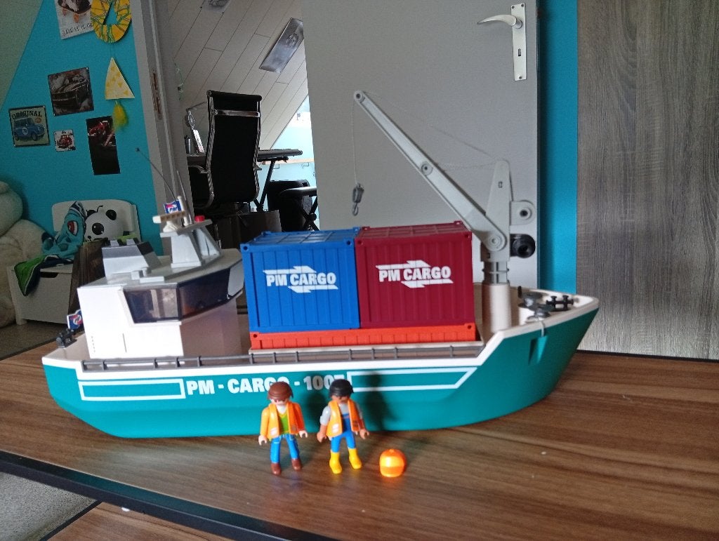 Playmobil Vrachtschip, Ophalen, Zo goed als nieuw