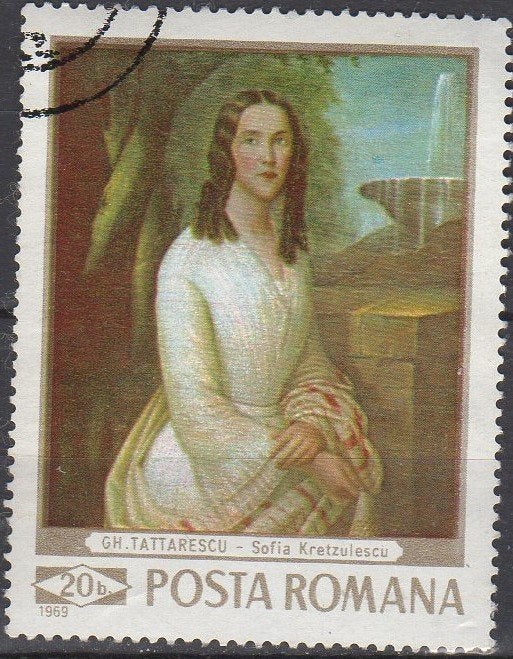 Roemenië - "Sofia Kretzulescu" - Gheorghe Tattarescu, Verzenden, Gestempeld