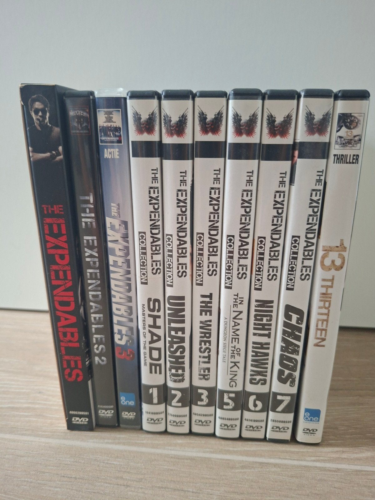 Pakket van 10 Actiefilms DVD – The Expendables 1, 2 & 3 + St, Enlèvement, Action
