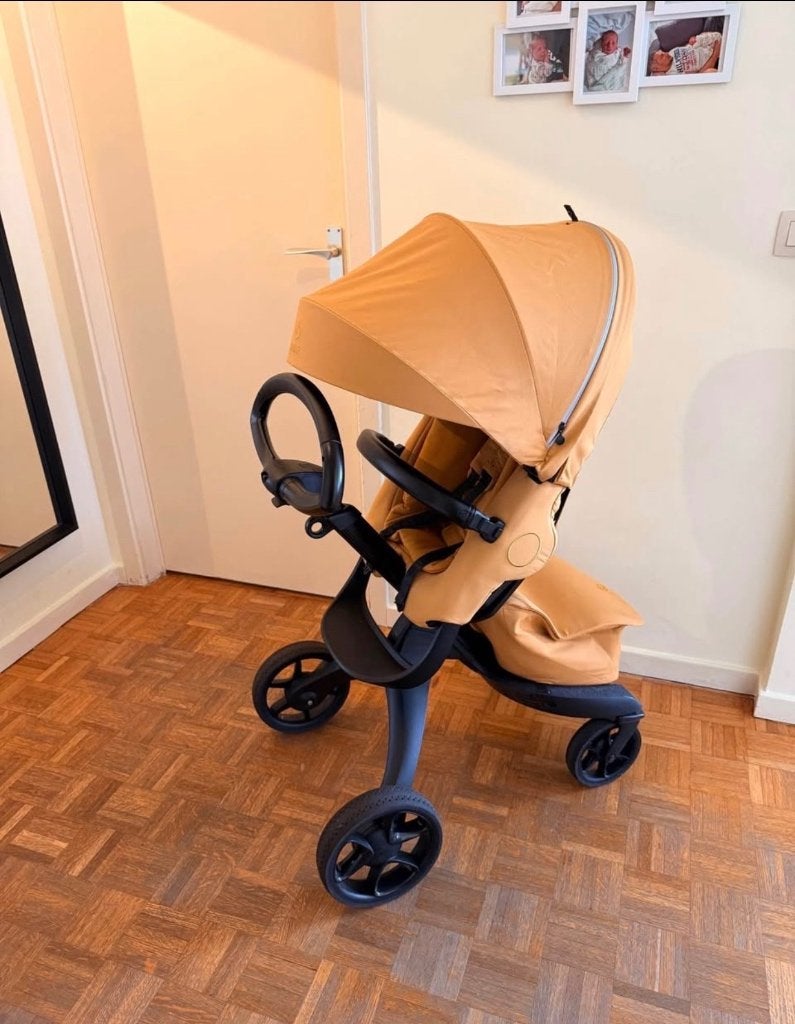 Stokke yellow très bon état, Autres marques, Utilisé, Poussette, Tige de poussée réglable
