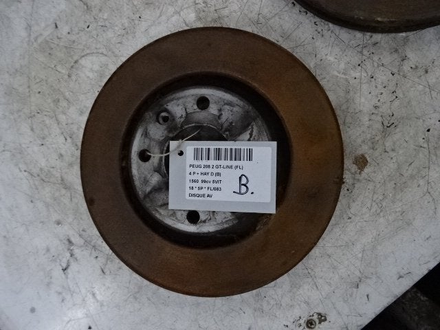 FREIN DISQUE AVANT Peugeot 208 I (CA / CC / CK / CL), Mevr. I. Hauben, Utilisé, Rue de l'Espoir 34 34
4030  GRIVEGNÉE, BE, Info@Collignon.be