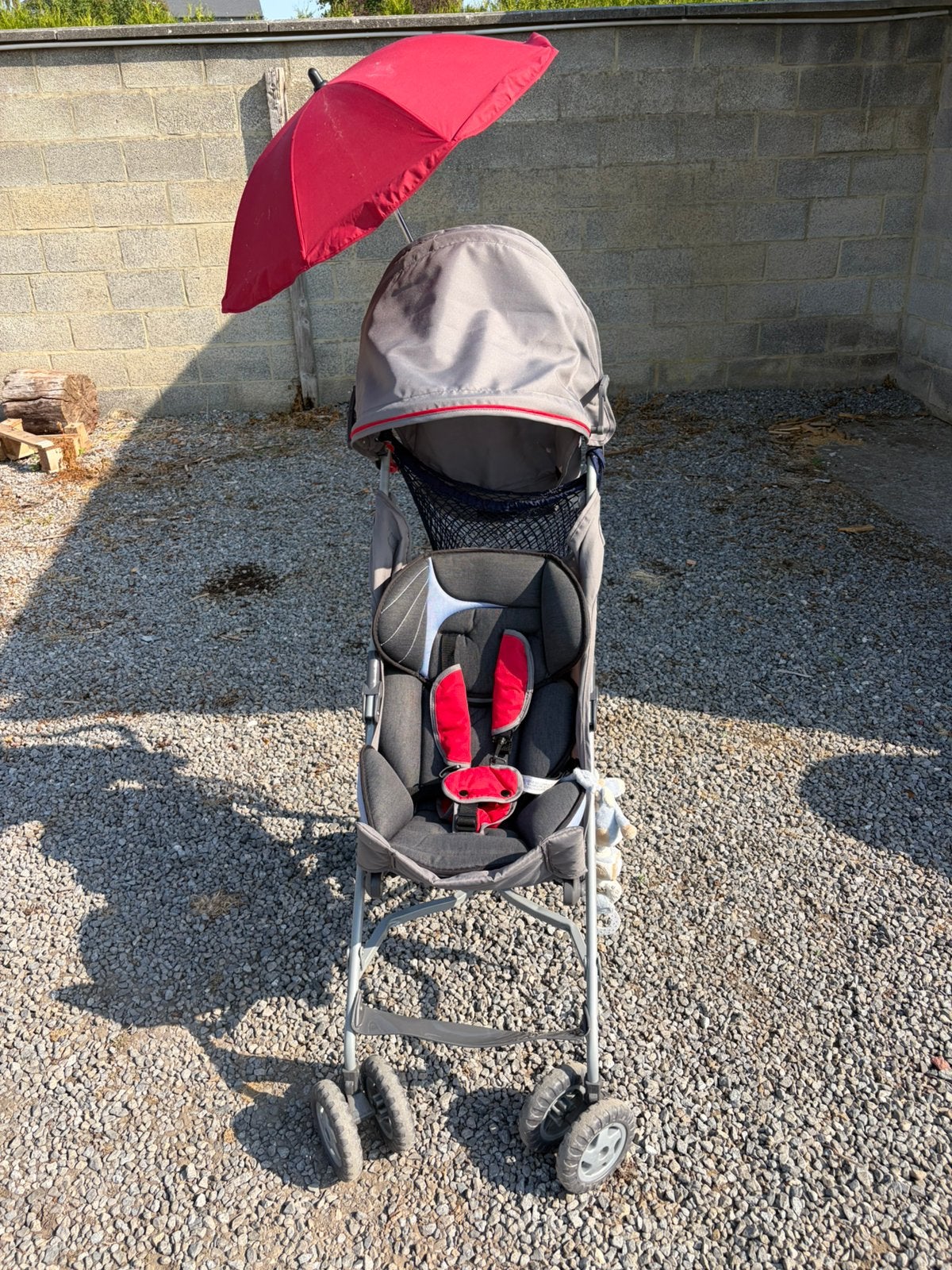Poussette canne avec accessoires, Ophalen, Gebruikt