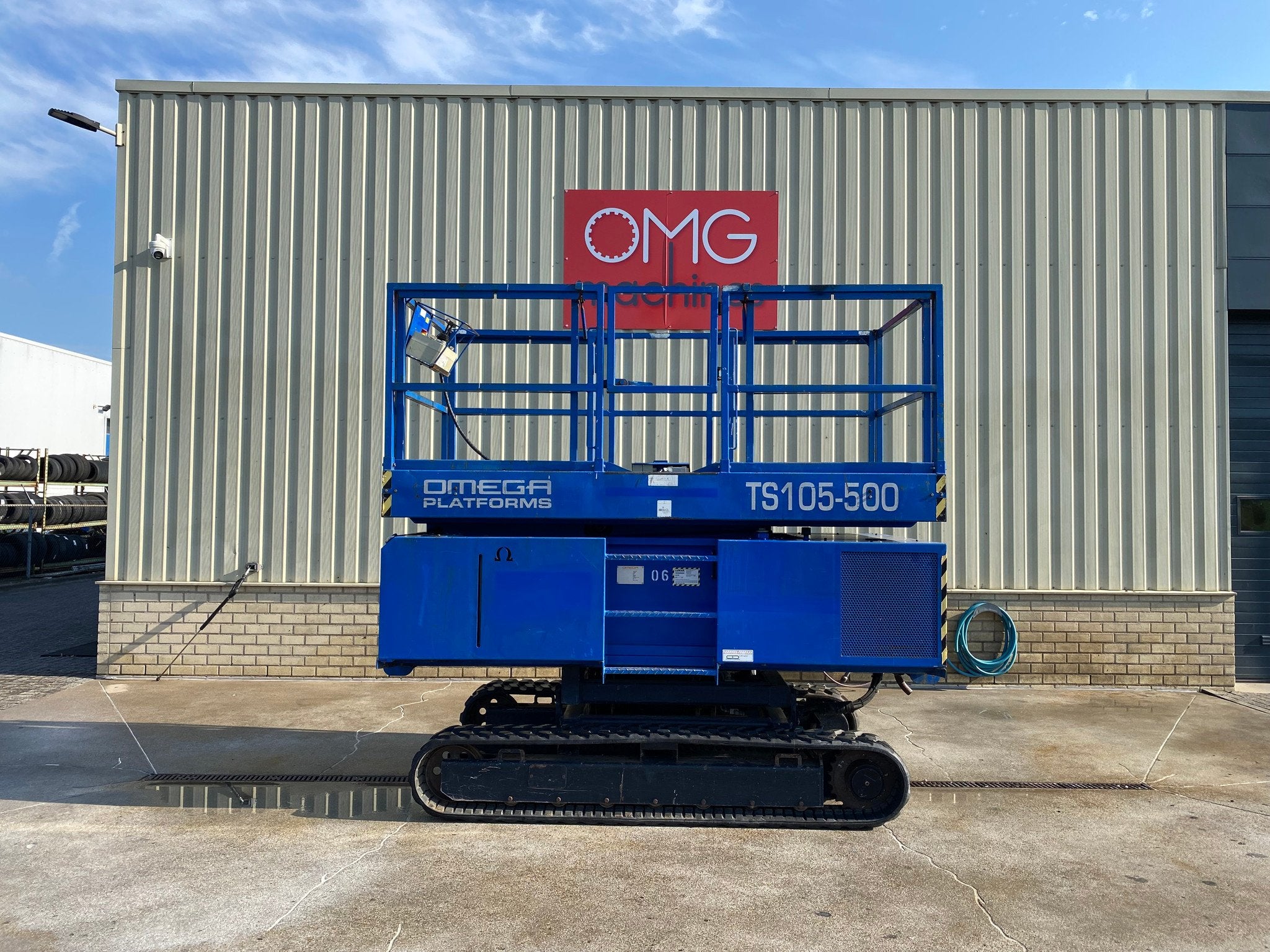 2008 Omega Platforms TS105-500, Rups schaarhoogwerker