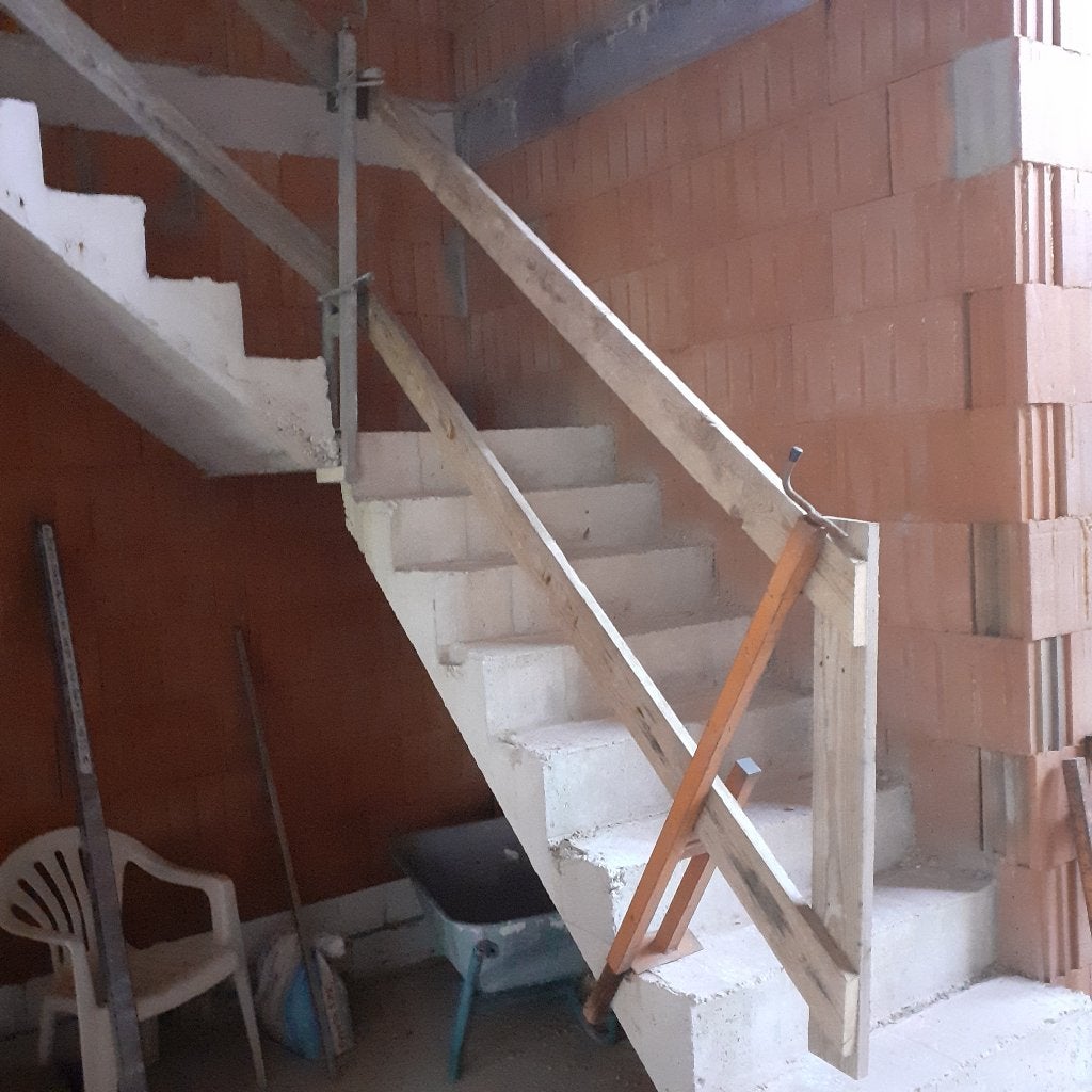 Valbeveiliging, trap, plat dak, bouw, beton., Doe-het-zelf en Bouw, Ophalen, Gebruikt