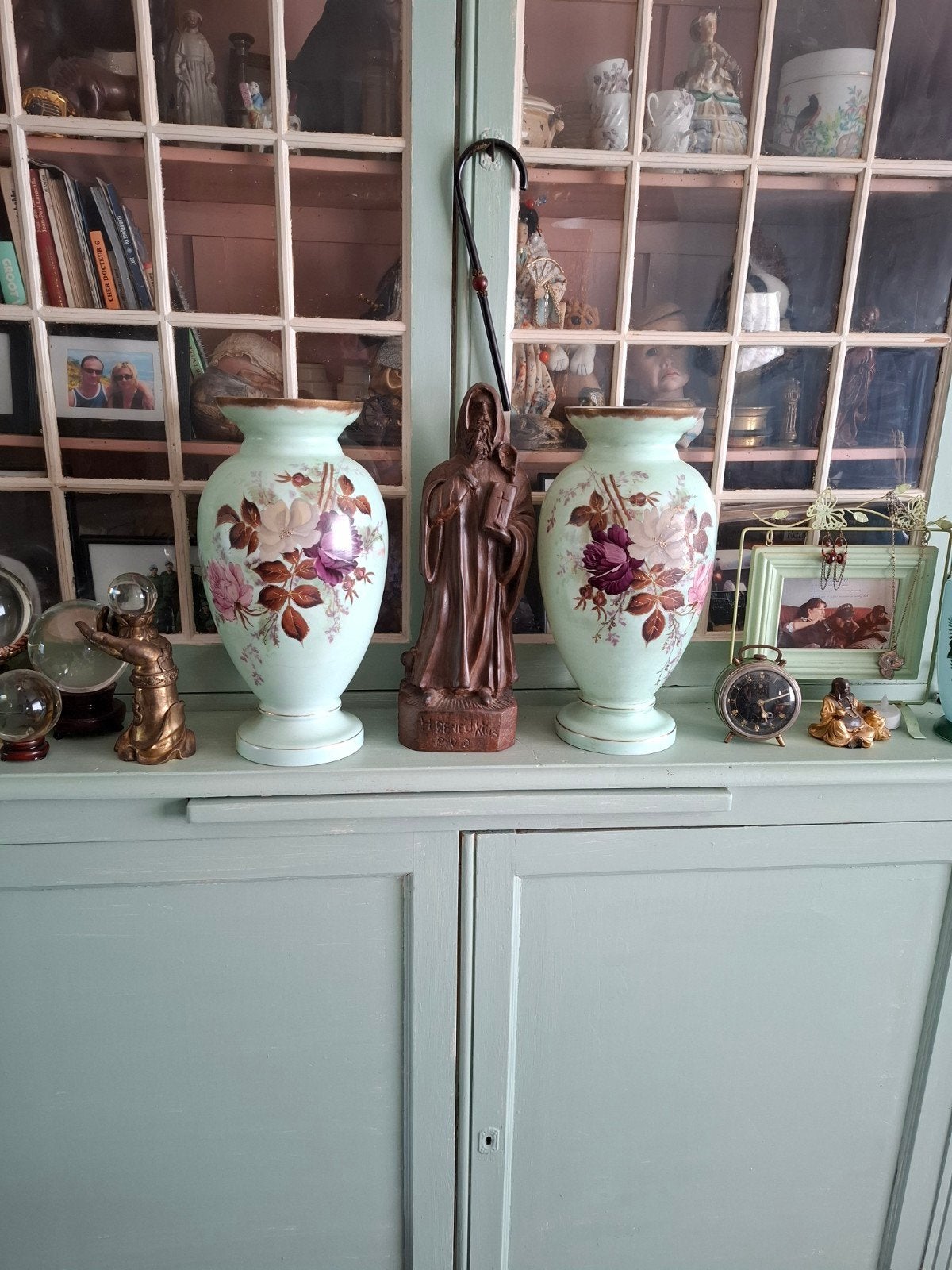 Koppel opaline vazen, Ophalen