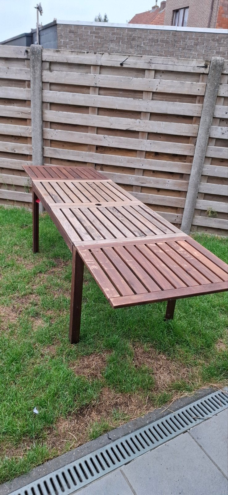 Houten uitschuifbare tuintafel, Jardin & Terrasse, Tables de jardin, Enlèvement, Bois