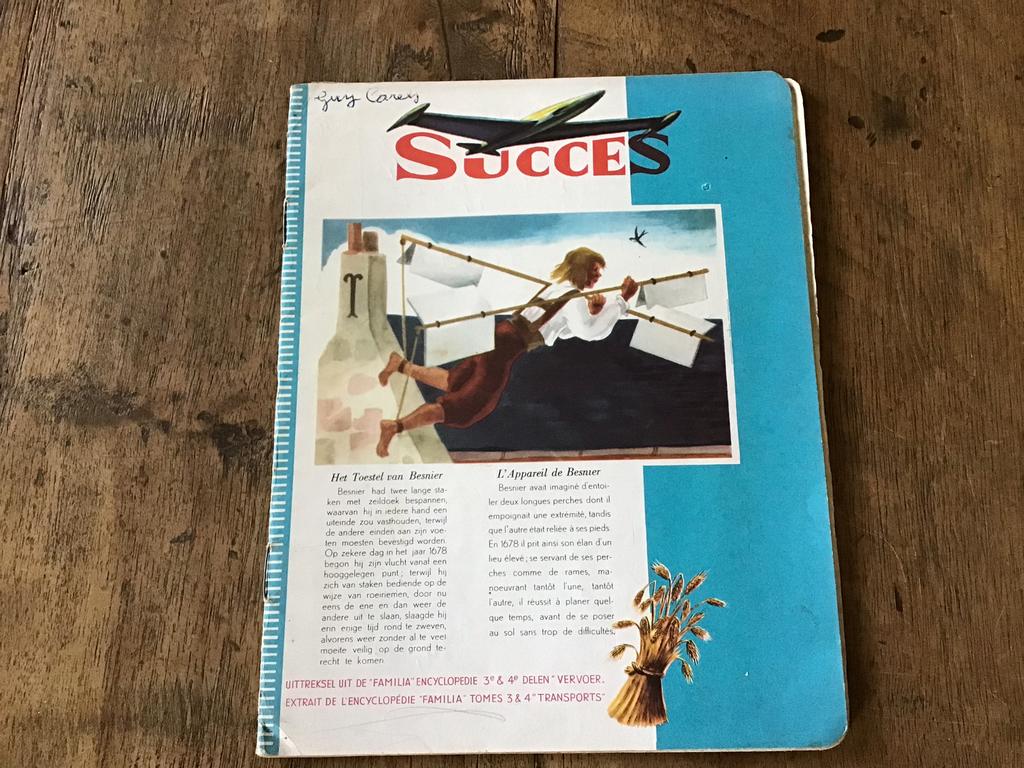 Oude schoolschrift Guy Carels 1958, Ophalen of Verzenden