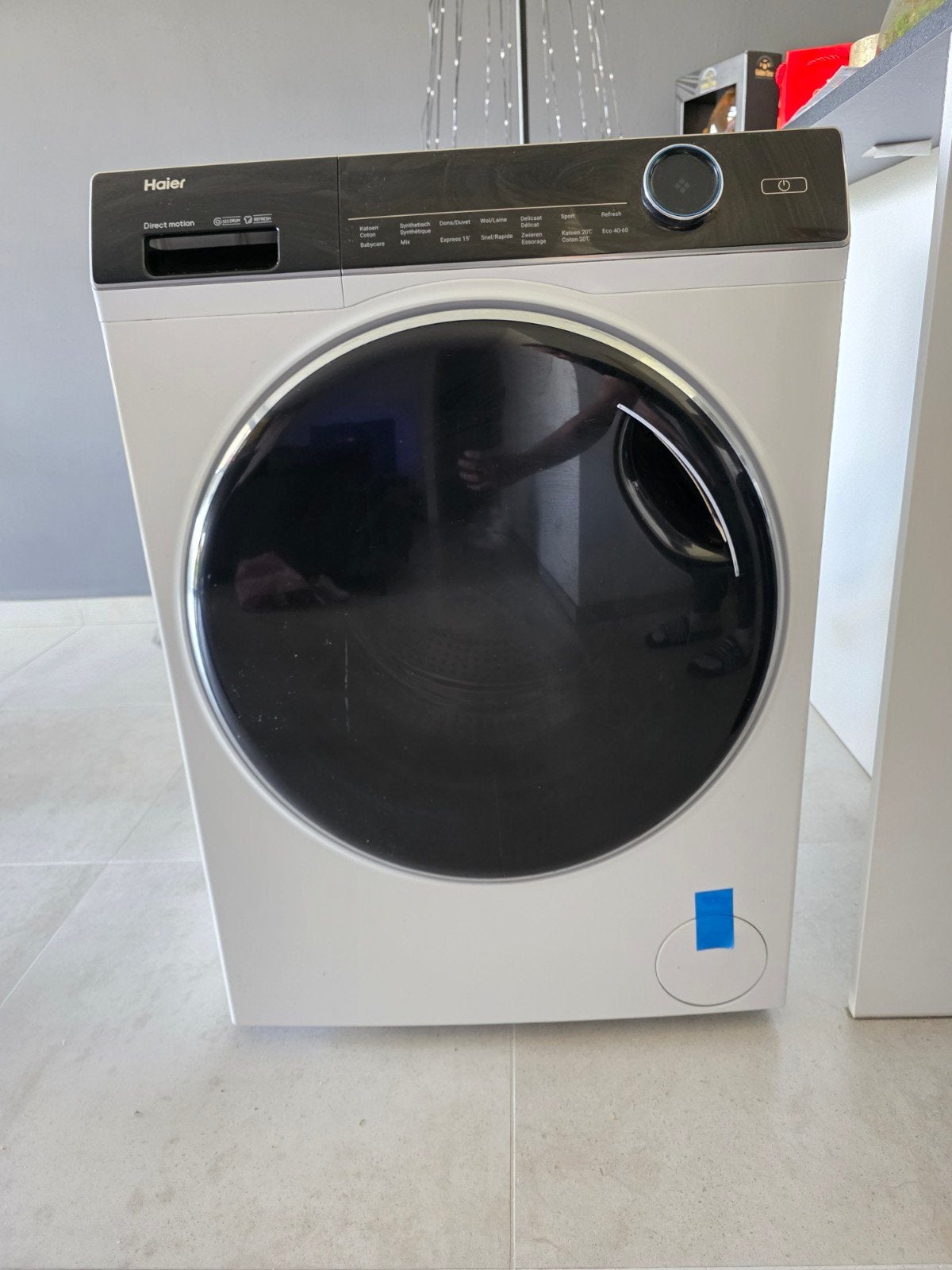Haier Wasmachine hw80-b14979 uit 2021 weinig gebruikt, Elektronische apparatuur, Wasmachines, Ophalen, 1200 tot 1600 toeren, 8 tot 10 kg