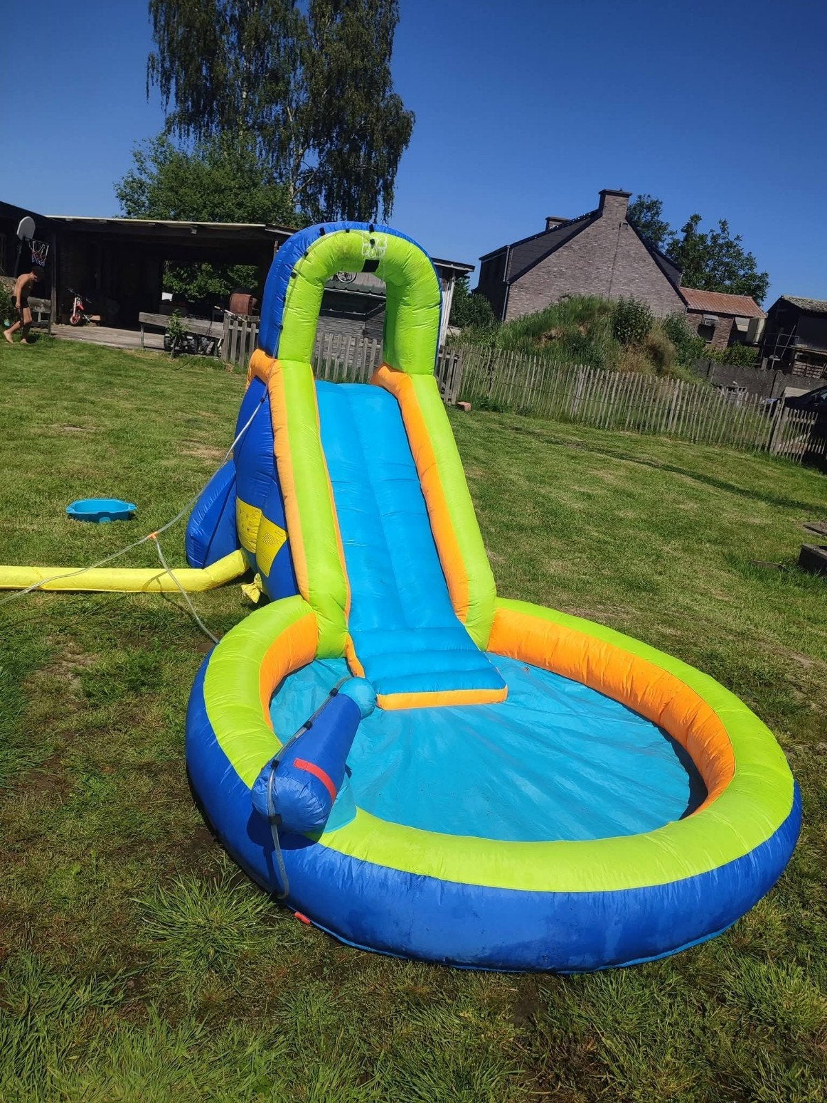speel en waterbad met blower, Ophalen