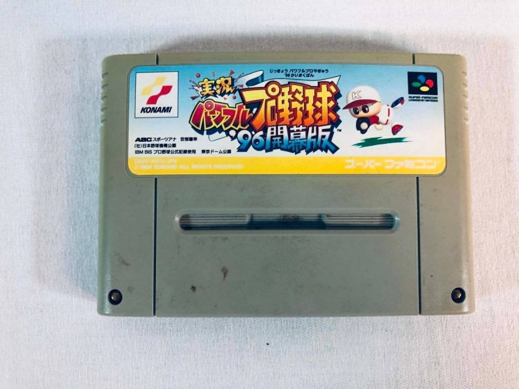Jikkyou Powerful Pro Yakyuu '96 Kaimakuban SFC JAP Jeu Loose, 1 joueur, Utilisé, À partir de 3 ans, Sport