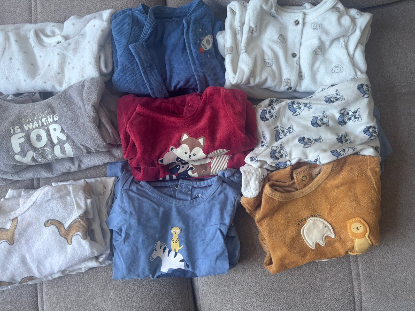 Lot de 16 pyjamas bébé – 3 mois, Enlèvement ou Envoi, Utilisé