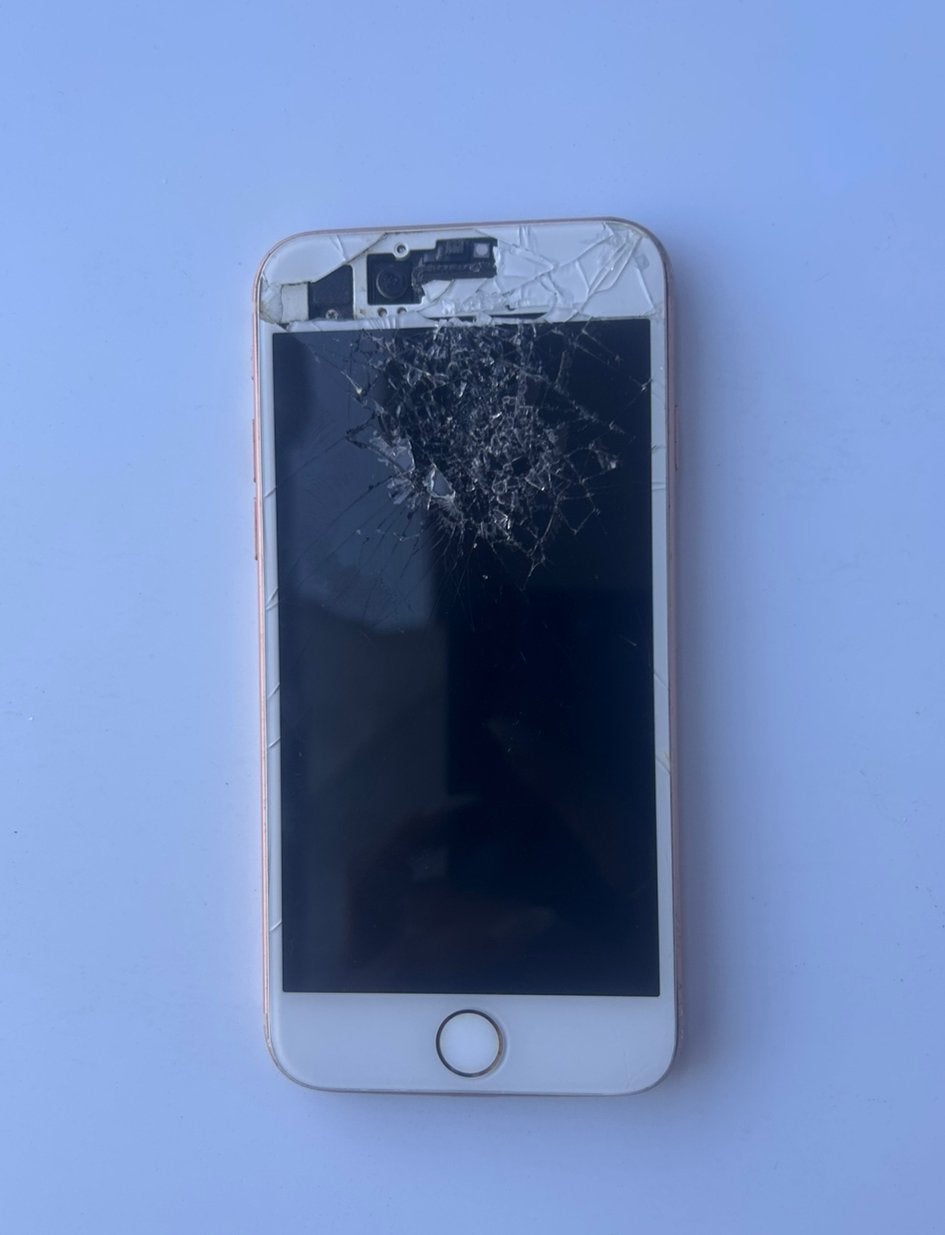 iPhone 8 128 Go, or rose — endommagé, Enlèvement ou Envoi, Ne fonctionne pas, Autres types, Apple