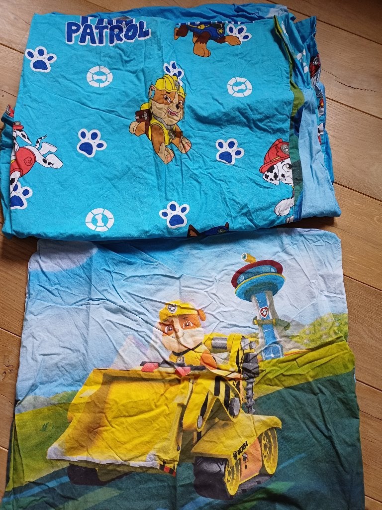 dekbedovertrek paw patrol, Kinderen en Baby's, Gebruikt, Instopstrook, Jongetje of Meisje, Ophalen of Verzenden