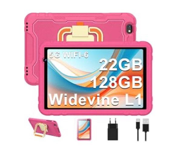 10" roze kindertablet, 10 inch, Ophalen of Verzenden, 128 GB, Wi-Fi
