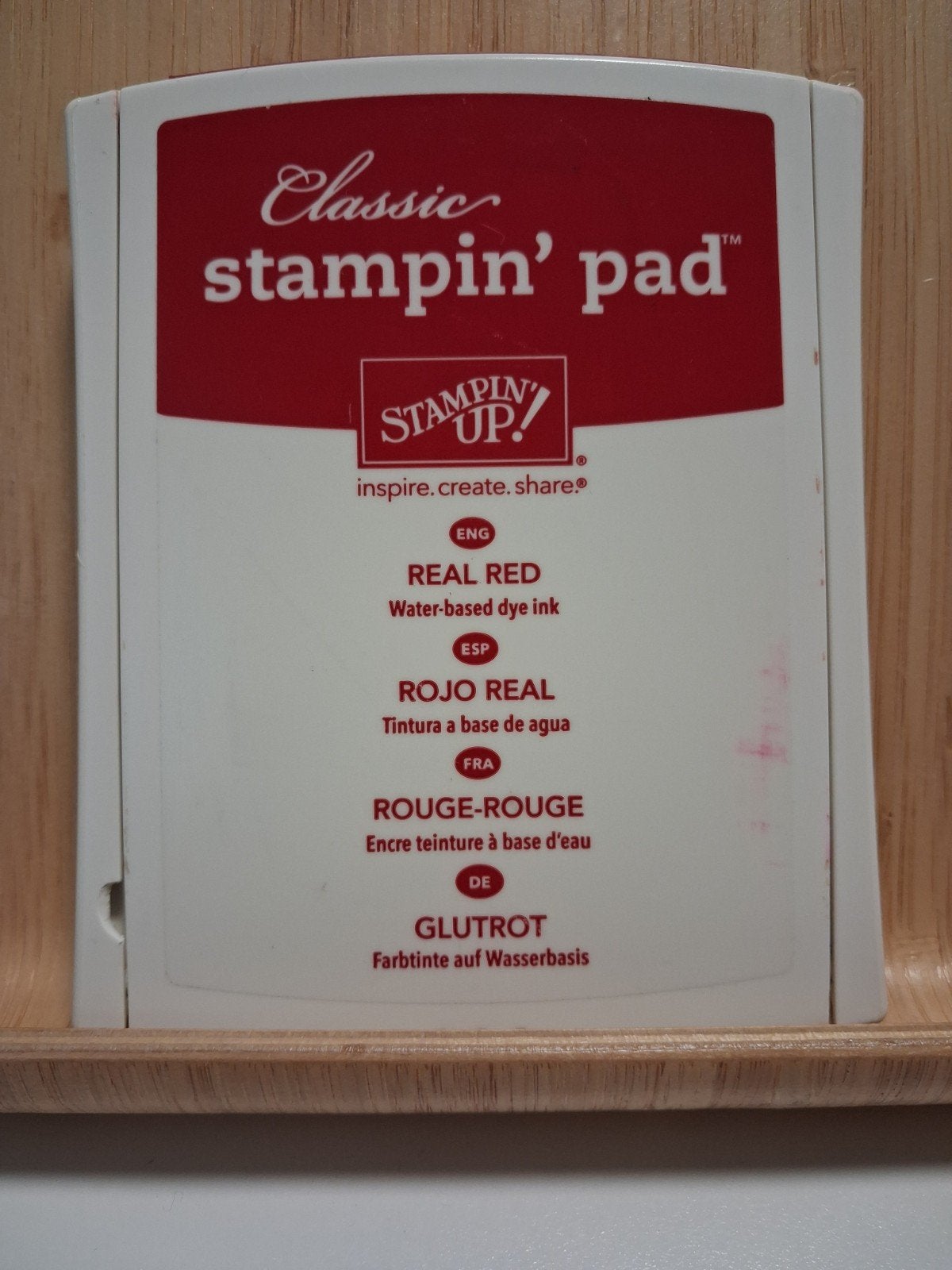 Stampin Up - inktflesje + stempelkussen Real Red, Hobby en Vrije tijd, Stempelen, Ophalen