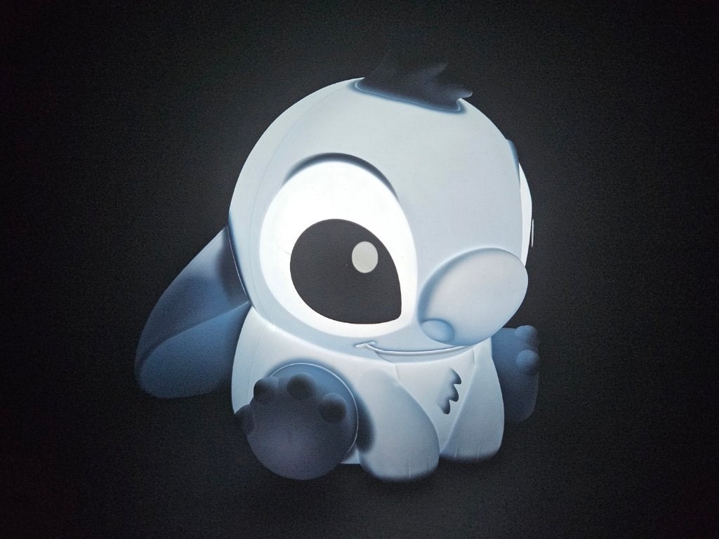 Stitch nachtlamp Disney usb-c, Ophalen of Verzenden, Zo goed als nieuw, Disney, Blauw