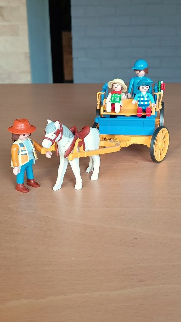 Playmobil koets, Ophalen, Gebruikt, Complete set, Figuren